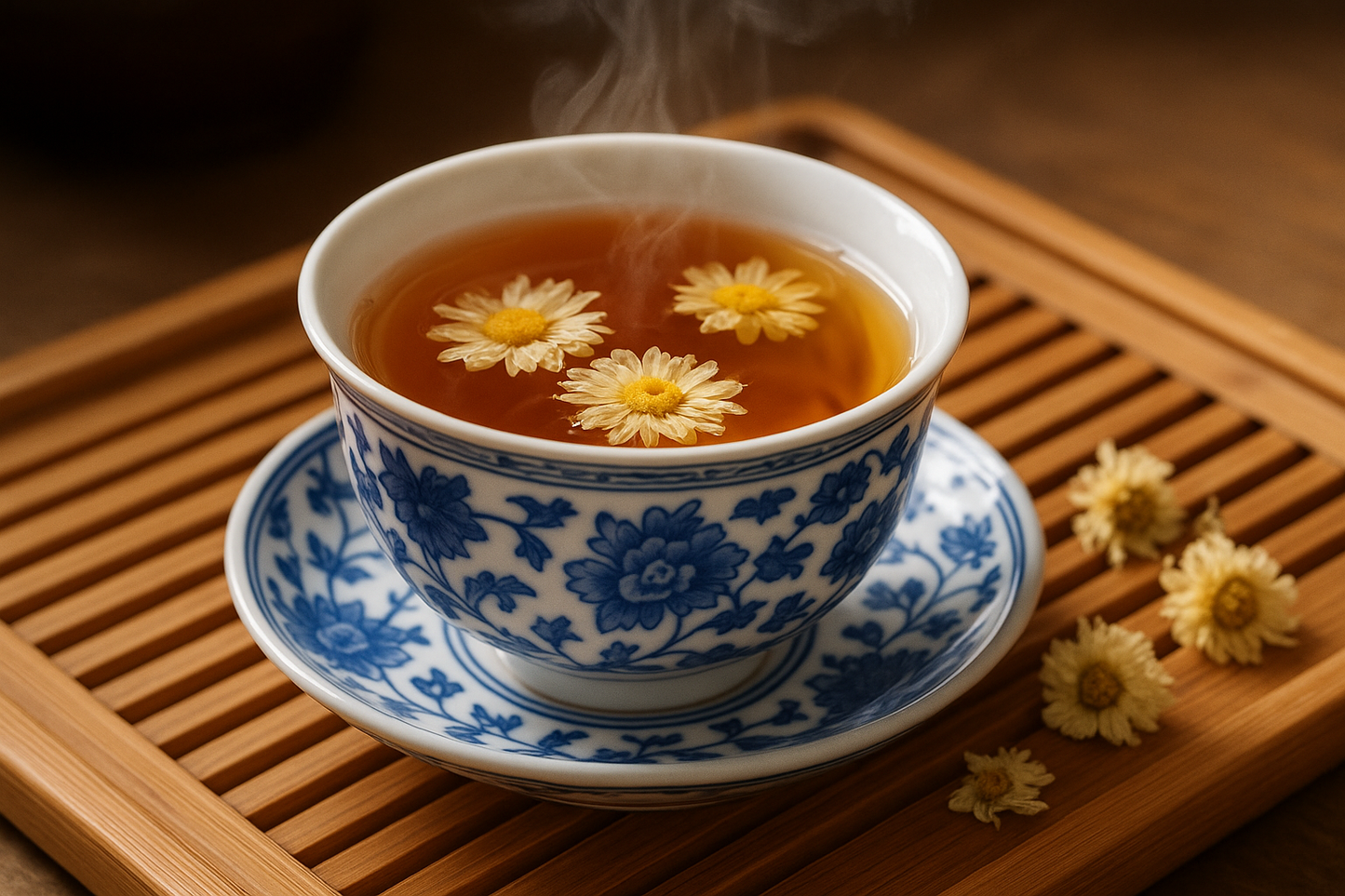 in a chinese tea cup